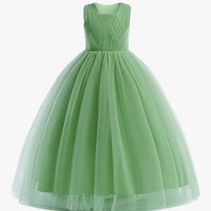 Charming Green Formal Kids Dress